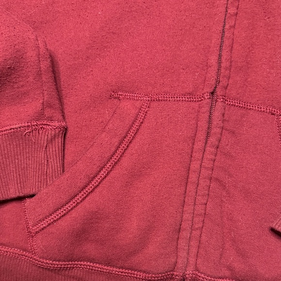 Hollister Burgundy Zip-Up Hoodie - Picture 4 of 11